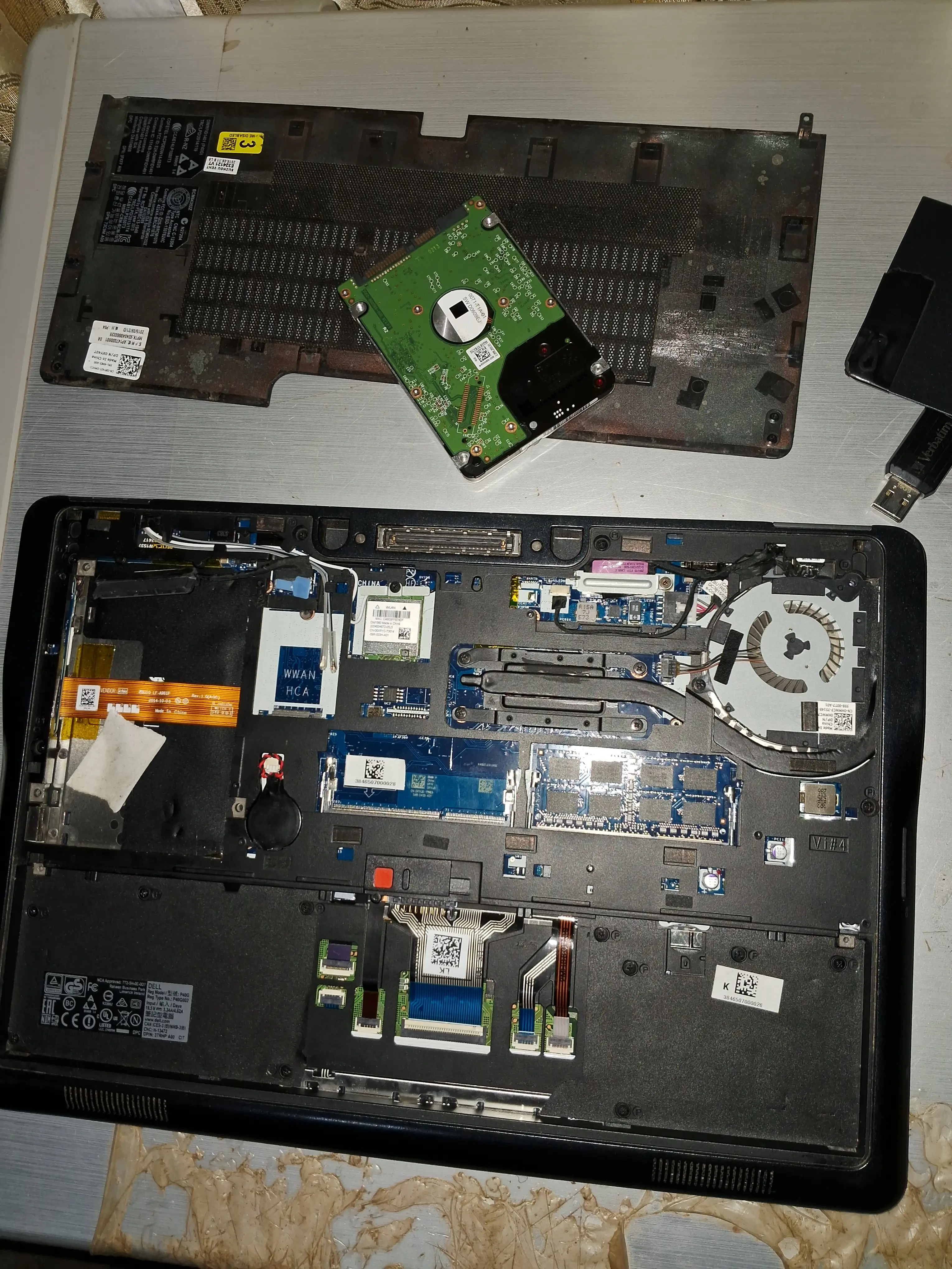 RAM and SSD upgrades being installed in a computer